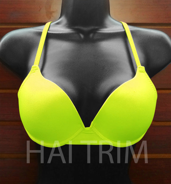 Neon Yellow Tie-Back Bra, A-32 – Hai Trim & Feathers