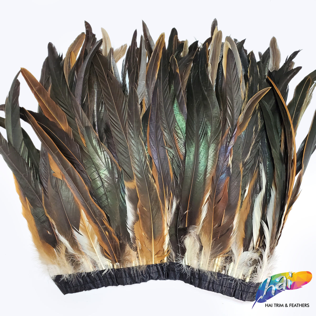 Natural White Dyed Coque Fringe (1/4 Yard) – Hai Trim & Feathers