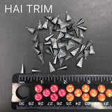 5x10mm Half Cone Spike Iron On Studs, K-065