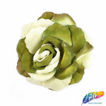 CLOSEOUT! 3D 2-tone Fabric Rose Flower Brooches (2 pieces)