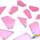 Pink Cut Mirror Stones (Pink-008)