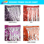 Color Sequins Fringe (6" 12" 16"), SEQ-001