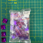 CLOSEOUT! Purple Acrylic Stones (sold per pack), A20