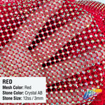 SALE! 36" x 48"  Rhinestone Mesh Fabric