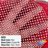SALE! 36" x 48"  Rhinestone Mesh Fabric