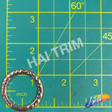 1" Flat Metal Carved O Rings