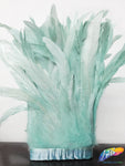 10-12" Bleached Dyed Coque Fringe (1/2 Yard)