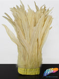 10-12" Bleached Dyed Coque Fringe (1/2 Yard)
