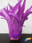 10-12" Bleached Dyed Coque Fringe (1/2 Yard)