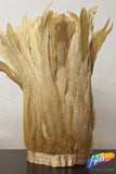 10-12" Bleached Dyed Coque Fringe (1/2 Yard)