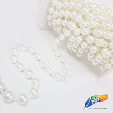 10mm Ivory Pearl Trim