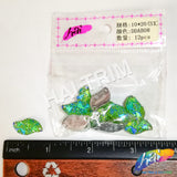 Green AB Meteorite Textured Resin Stones, #08