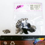 Gunmetal Meteorite Textured Resin Stones