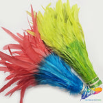 12-14" 2-tone Bleached Dyed Coque Fringe (1/2 Yard)