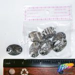 Gunmetal Meteorite Textured Resin Stones