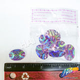 Purple AB Meteorite Textured Resin Stones, #14