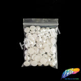 12mm White Flatback Glue On Pearls (72 pieces)