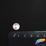 12mm White Flatback Glue On Pearls (72 pieces)