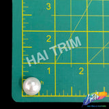 14mm White Flatback Glue On Pearls (50 pieces)