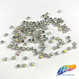 16ss Crystal AB Sew-on Rhinestone w/ Metal Setting (144 pieces)