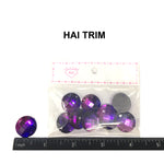 Purple/Fuchsia 2-tone (Ombré) Resin Stones