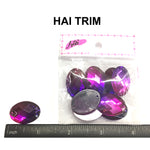 Purple/Fuchsia 2-tone (Ombré) Resin Stones