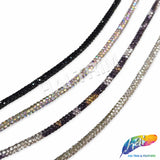 1/8" (3.5mm) Crystal Rope Rhinestone Drawstring Trim
