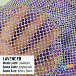 SALE! 36" x 48"  Rhinestone Mesh Fabric