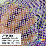 SALE! 36" x 48"  Rhinestone Mesh Fabric