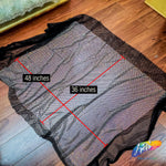 SALE! 36" x 48"  Rhinestone Mesh Fabric