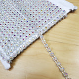 CLOSEOUT! 10 yards of 12ss/3mm Single Row Color Non-Stretch Rhinestone Trim, A-005