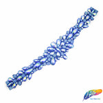 Color AB Resin Stone Motif Belt Applique, NAS-026