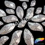 Silver Meteorite Textured Resin Stones