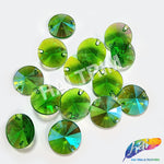 Green AB Pointed Resin Stones, #08