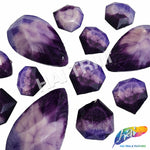 Matte Ombre Marble Acrylic Stones - Purple/Lilac/Lavender #7
