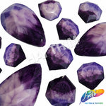 Matte Ombre Marble Acrylic Stones - Purple/Lilac/Lavender #7