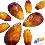 Matte Ombre Marble Acrylic Stones - Yellow/Orange/Red #2