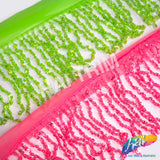 Neon Beaded Sequin Fringe with Mesh (6" 12"), BSF-002 Neon