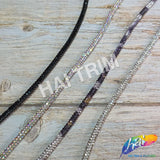 1/8" (3.5mm) Crystal Rope Rhinestone Drawstring Trim