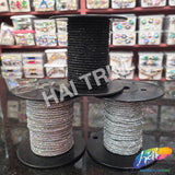 1/8" (3.5mm) Crystal Rope Rhinestone Drawstring Trim