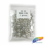 20ss Crystal Sew-on Rhinestone w/ Silver Metal Setting (144 pieces)