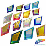 29x48mm Diamond Color AB Resin Stones (4 pieces)