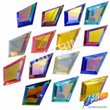 29x48mm Diamond Color AB Resin Stones (4 pieces)