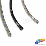 1/8" (3.5mm) Crystal Rope Rhinestone Drawstring Trim