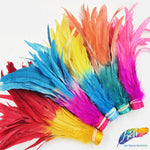 10-12" 2-tone Bleached Dyed Coque Fringe (1/2 Yard)