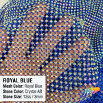 SALE! 36" x 48"  Rhinestone Mesh Fabric