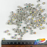 28ss Crystal AB Sew-on Rhinestone w/ Metal Setting (144 pieces)
