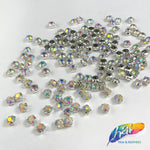 28ss Crystal AB Sew-on Rhinestone w/ Metal Setting (144 pieces)