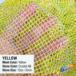SALE! 36" x 48"  Rhinestone Mesh Fabric
