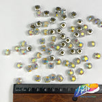 38ss Crystal AB Sew-on Rhinestone w/ Metal Setting (72 pieces)